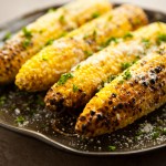 Olive Oil, Garlic and Parmesan corn