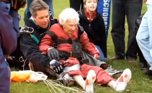 albany grandma dives out of plane