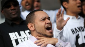 San Francisco Public Attorneys Hold "Hands Up, Don't Shoot" Demonstration