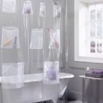 shower curtain with pockets