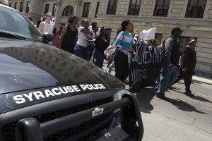 syracuse protest of freddie grey