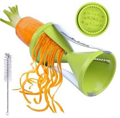 Kid friendly spiral slicer