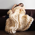 chunky wool blanket