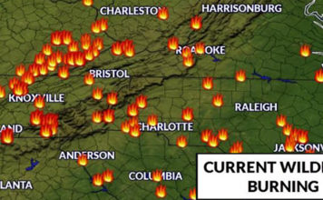 Dozens of Wildfires Are Now Spreading Through West Virginia Mountains bluefield wv wildfires