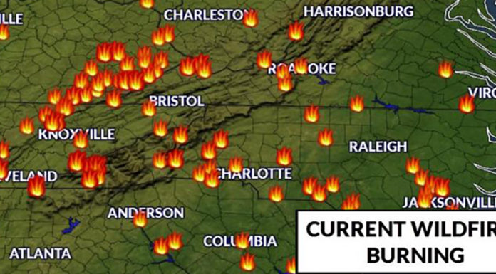 Dozens of Wildfires Are Now Spreading Through West Virginia Mountains bluefield wv wildfires