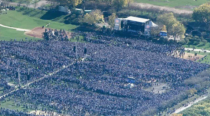Today’s Cubs World Series Celebration Is Officially The Largest Gathering of People In US History cubs celebration largest in history