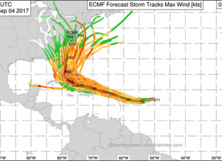 Data Shows Hurricane Irma Possibly Making Landfall In South Carolina Early Next Week