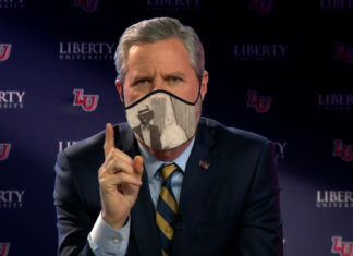 Jerry Falwell Jr. Tweets That He’ll Only Wear A Face Mask If It Has Blackface On It