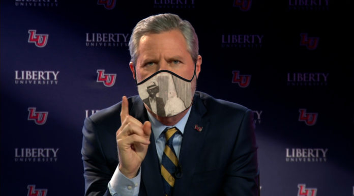 Jerry Falwell Jr. Tweets That He’ll Only Wear A Face Mask If It Has Blackface On It