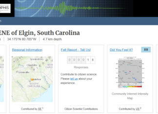 Another Aftershock Rattles Small Town West of Charleston – The 65th Elgin Earthquake In 2 Years