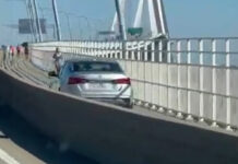 Charleston Police Respond to Car on Ravenel Bridge Pedestrian Path