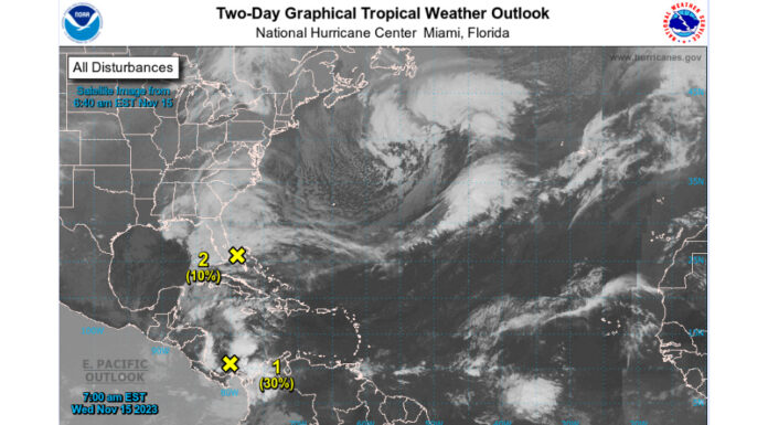 Charleston Could Witness Her First November Tropical Storm in 73 Years Later This Week