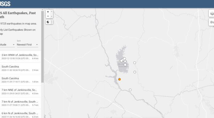 The 10th Earthquake in 3 Weeks Just Struck Small Town North of Charleston