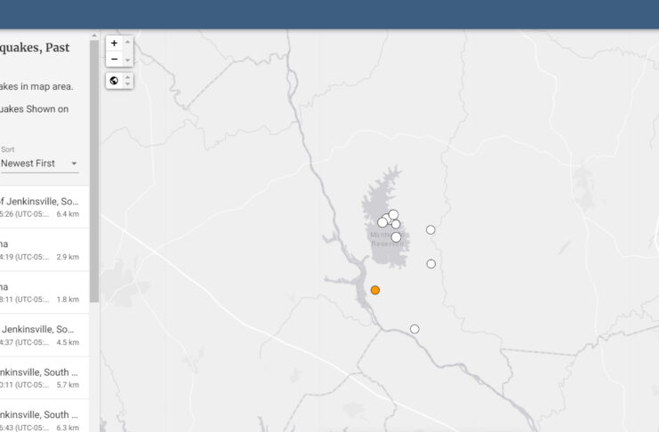 The 10th Earthquake in 3 Weeks Just Struck Small Town North of Charleston
