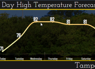 Tampa Bay, get ready to trade your winter coats for sunglasses