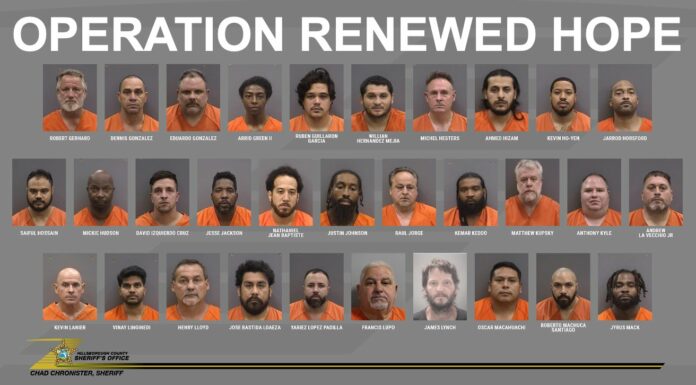Hillsborough County Sheriff Unveils Impactful Results of 90-Day Anti-Trafficking Operation, Rescuing 28 Victims.