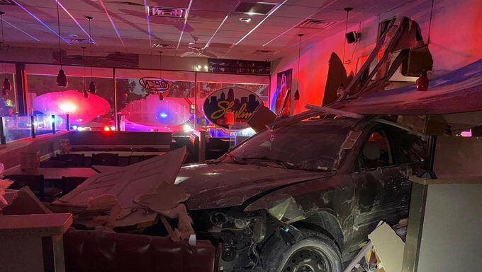 Clearwater’s Wild Ride: 22-Year-Old’s Car Crashes Through Restaurant and Dentist
