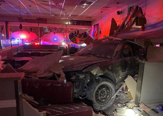 Clearwater’s Wild Ride: 22-Year-Old’s Car Crashes Through Restaurant and Dentist