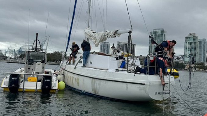 U.S. Coast Guard’s Timely Response to Sinking Boat