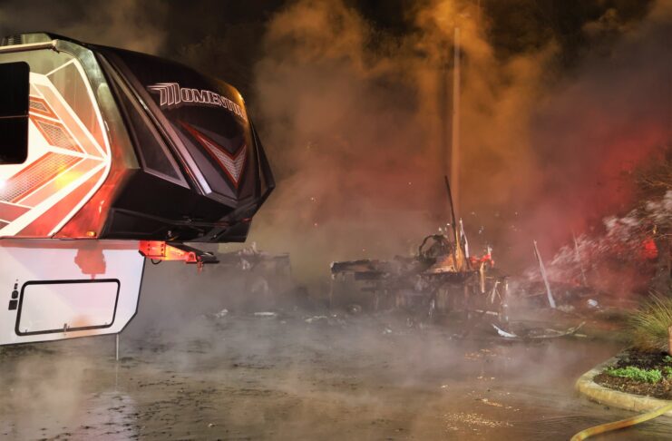 Flames Engulf Multiple RVs at Tampa Dealership: What We Know