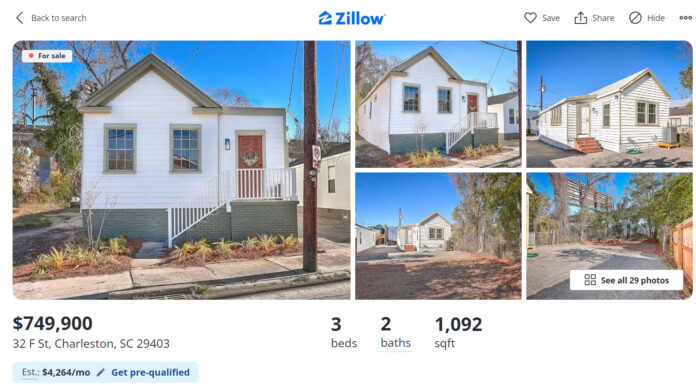 This Stunning 1,092 SqFt Charleston Bungalow Just Hit The Market For $749k