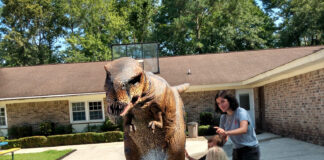 Community Rallies to Rescue Stolen Dinosaur from Goose Creek Business