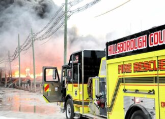 Update: Brush Fire Flare-Up Near Mosaic Plant, Emergency Crews Stand Ready