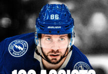 Kucherov’s Milestone Assist Leads Lightning to 6-4 Victory Over Maple Leafs