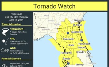 Alert: Severe Weather Warning Until 3 p.m.