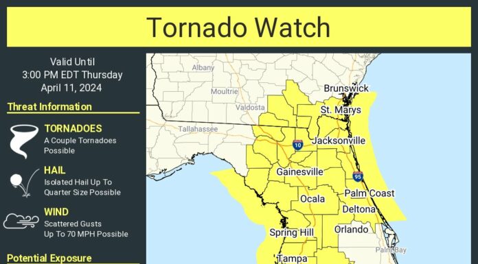 Alert: Severe Weather Warning Until 3 p.m.