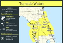 Tornado Watch Issued for Entire Tampa Bay Area Until 11 a.m.