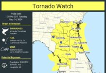 Tornado Watch for Tampa Bay Area