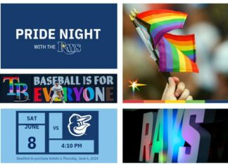 Tampa Bay Rays Host Pride Night on June 8th