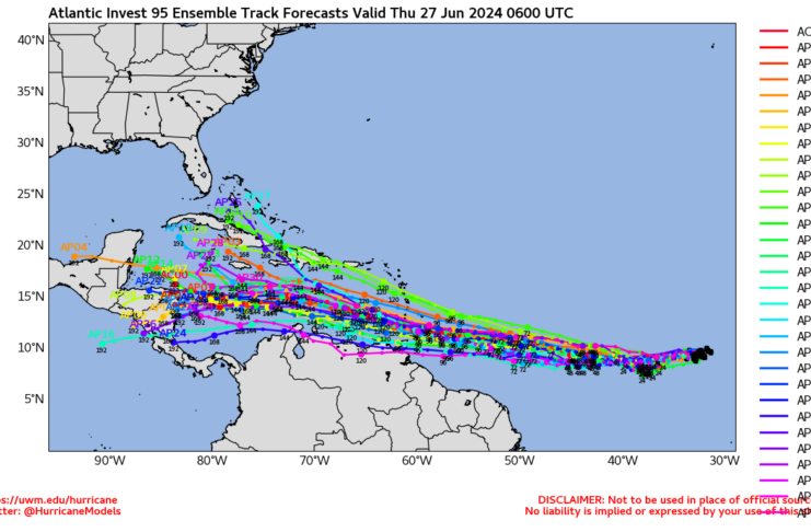 95L To Become Tropical Storm Beryl Before Hitting Caribbean Islands This Weekend