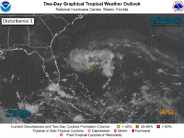 Invest 92L Off Atlantic Coast Now Has A 40% Chance Of Developing Into Major Storm