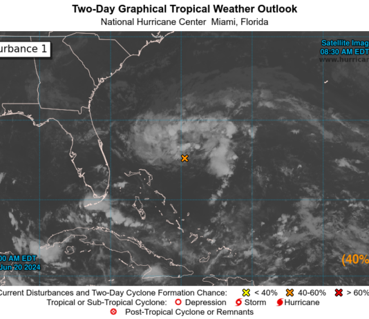 Invest 92L Off Atlantic Coast Now Has A 40% Chance Of Developing Into Major Storm