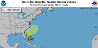 Massive Low Pressure System Developing Off The Atlantic Coast