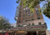 Tampa Theatre Turns 100 This Week After a $24.5 Million Restoration Tampa Theatre’s Franklin Street facade and marquee in an April 2024 file photograph, before the 2026 auditorium restoration.