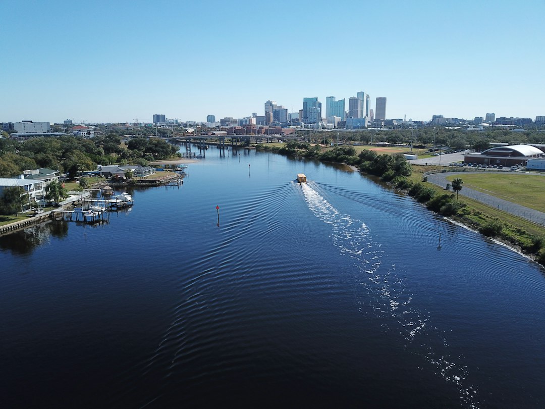 File photograph of downtown Tampa and the Hillsborough River; not the South Howard project site.
