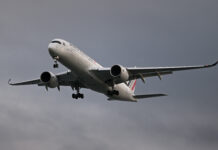 Nashville’s New Nonstop Paris Flight Starts May 14-and Its Flight Number Honors Dolly Air France Airbus A350-900 approaching Boston Logan in November 2024; aircraft file photo, not a Nashville arrival.
